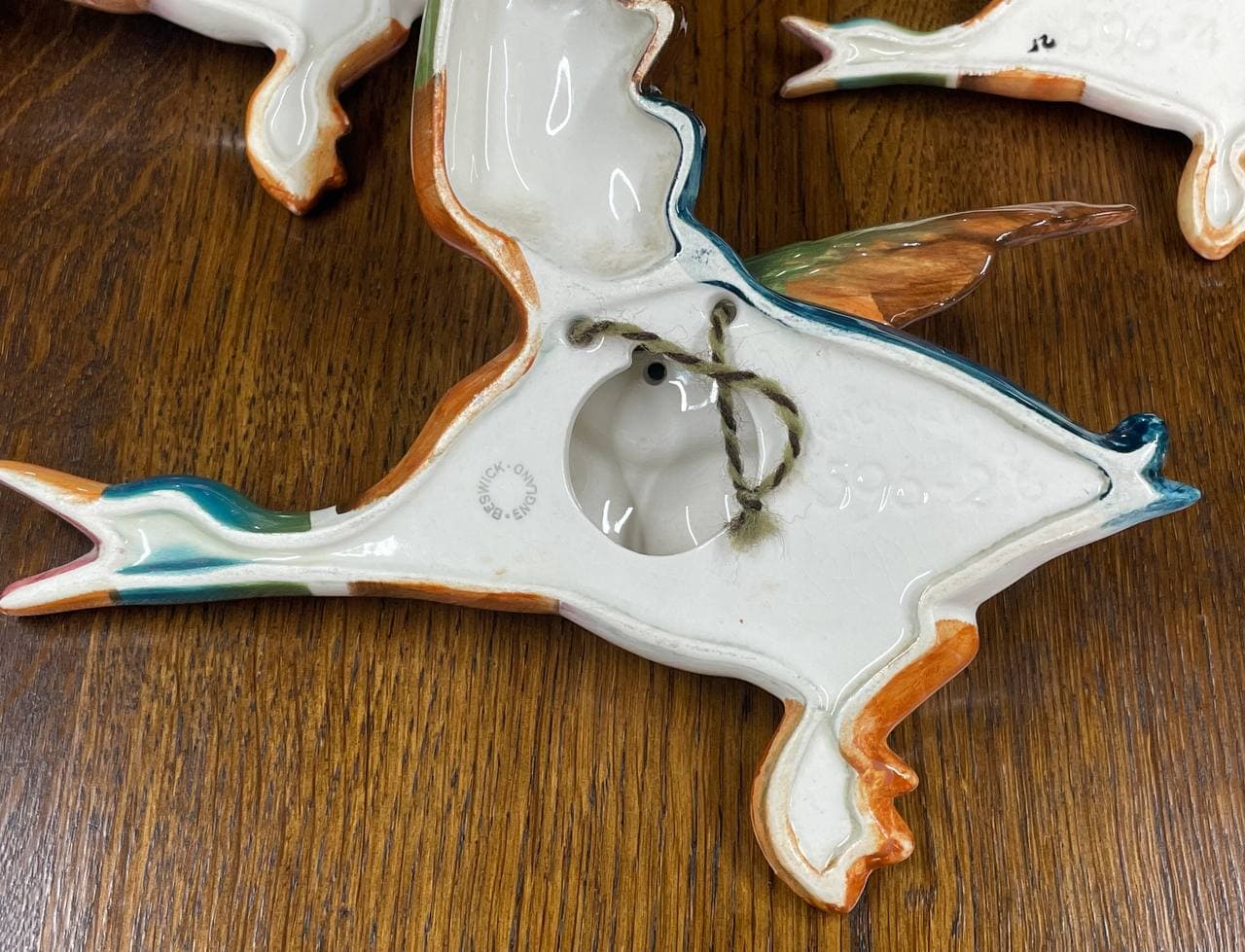 228120 120222 Set Of Three Hand Painted Beswick Graduated Flying Ducks Mallards 6