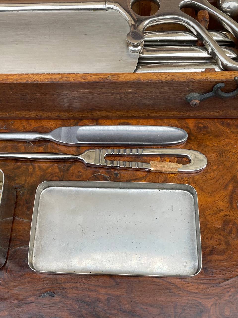 1327620 Vintage Military Field Surgical Amputation Kit In Wooden Box 6
